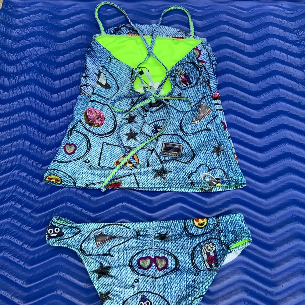 New With Tags Terez Girls lTankini Swimsuit - Picture 4 of 15
